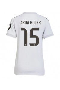 Real Madrid Arda Guler #15 Jalkapallovaatteet Naisten Kotipaita 2025-26 Lyhythihainen
